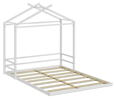 Produktbild von Bodenbett Vitalispa Roofy Weiß 140x200, Model 59810