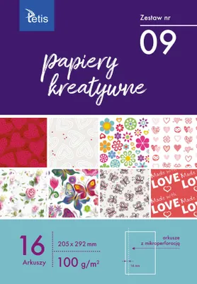 Immagine prodotto di Carte creative 205x292mm 16 fogli set n. 09 KB030-09