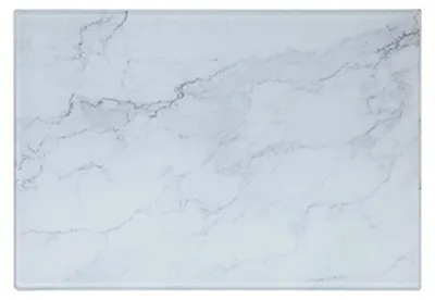Immagine prodotto di Elegante tagliere in vetro - Elegante e igienico per la vostra cucina Aspetto marmoreo 40 x 30 cm