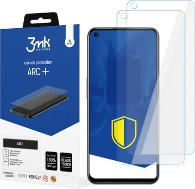 Produktbild von 3mk Display Schutzfolie ARC+ für Realme 9 5G  0,17mm Self-Heal (2 Stück)