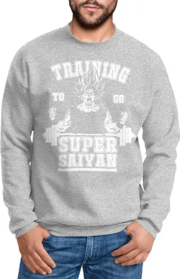 Produktbild von Sweatshirt Herren Super Saiyan V2 Rundhals-Pullover Moonworks® grau M