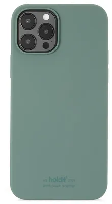Productafbeelding van Holdit Silicone Case voor de Apple iPhone 12 (Pro) - Moss Green