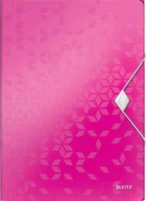 Immagine prodotto di Cartella angolare Wow A4 PP con lembi rosa metallizzato Confezione da 10