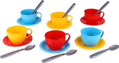 Produktbild von Teeservice Tassen Untertassen Teller Löffel Für Kinder