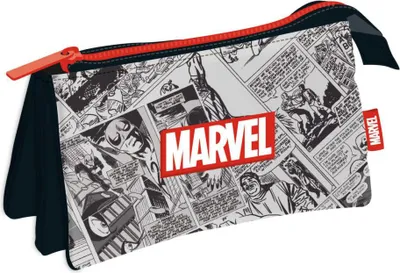 Produktbild von Marvel Triple 21x11x3.5 Cm Classics Federmäppchen Grau  Mann Grau One Size