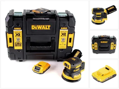 Produktbild von DeWalt DCW 210 NT Akku Exzenterschleifer Brushless 18V 12.000U/min 125 mm + 1x Akku 2,0 Ah in TSTAK - ohne Ladegerät