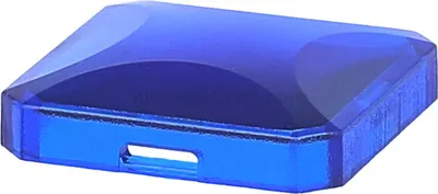 Produktbild von Georg Schlegel Kalotte, gewölbt transparent Farbe blau Ausführung beschreib- und beleuchtbar - 1 Stück