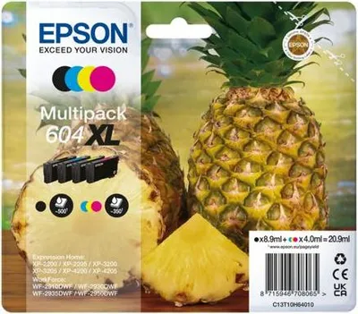 Immagine prodotto di Cartuccia d'inchiostro, EPSON 604XL, multipack 4 colori, alta capacità, compatibile con Expression Home XP-4200