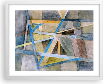 Produktbild von Gerahmtes Poster - Weißer Rahmen - Abstraktion modern - 50x40 cm - Wand Bild - Wanddeko - Wandbilder - Kunstposter - Wandposter - Bilderrahmen - Bilder - Kunstdruck - Wandbild - P2WAA50x40-3681