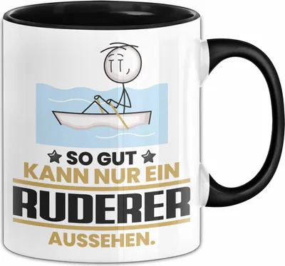 Produktbild von Ruderer Geschenk Tasse So Gut Kann Nur Ein Ruderer Aussehen Geschenkidee Kaffee-Becher (Schwarz)