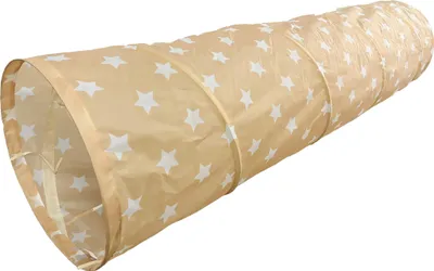 Obrázok produktu pre Relaxdays Hrací tunel Hviezdy, farebný tunel na lezenie, pre deti, Š x H: 180 x 45 cm, rozkladací tunel, polyester, pestrofarebný