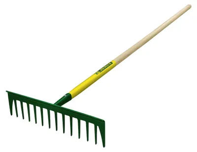 Image de Râteau Batipro 14 dents droites 150 cm - manche bois PEFC pour ratisser et niveler