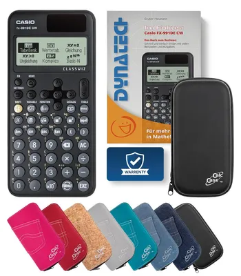 Produktbild von Casio FX-991 DE CW Taschenrechner mit Schutztasche schwarz & Fachbuch
