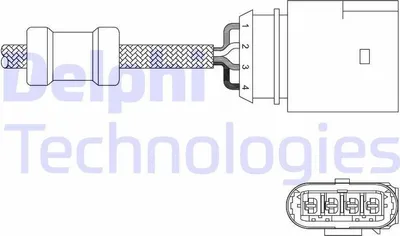 Produktbild von DELPHI Lambdasonde für VW Golf IV Schrägheck (1J1) Beheizt 740mm ES20348-12B1