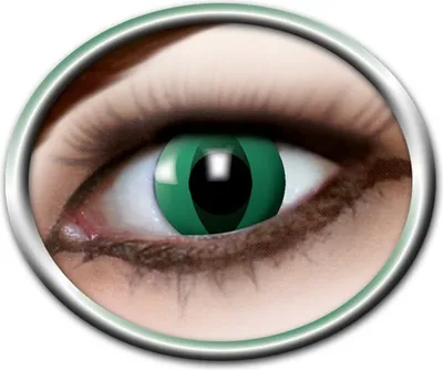 Produktbild von Eyecatcher Motivlinsen - farbige 3-Monats-Kontaktlinsen | m08 - Anaconda Grün