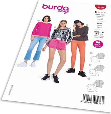 Obrázek produktu pro Střih Burda 5849 - Halenka