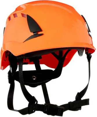 Image de 3M SecureFit X5007VE-CE Casque de protection ventilé, avec détecteur d'UV Orange EN 397, EN 12492, EN 50365 (X5007VE-CE)