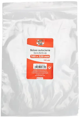100 transparente Polyethylen-Beutel, 160x220 mm, 50 µm