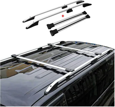 Image de Barres de toit + barres de toit SET pour Mitsubishi ASX 2010-2025 aluminium argent 4pcs