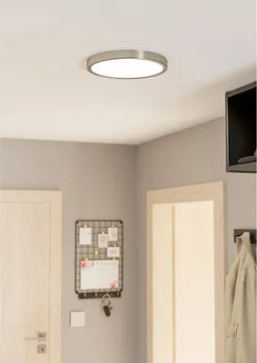Produktbild von EGLO Fueva 5, 1 Glühbirne(n), LED, IP20, Satinierter Stahl, Weiß