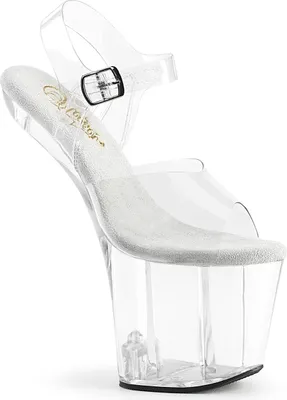 Produktbild von CRAZE-808 Damen Sandale von Pleaser, Transparent EU 42, US 12