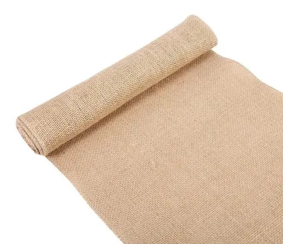 Obrázok produktu pre Jutový obrus, vintage štýl, prírodný vzhľad, látka z jutoviny, 30x200 cm