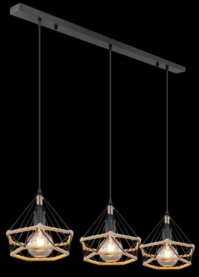 Produktbild von Globo Lighting Hängeleuchte Metall schwarz matt, 3x E27