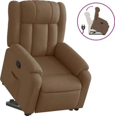 Produktbild von vidaXL Relaxsessel mit Aufstehhilfe Braun Stoff