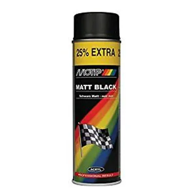 Produktbild von Acryllack Schwarz Matt 500ml MOTIP