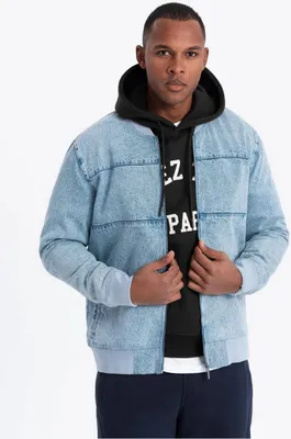 Zdjęcie produktu dla Ombre Denim-Bomberjacke indygo L