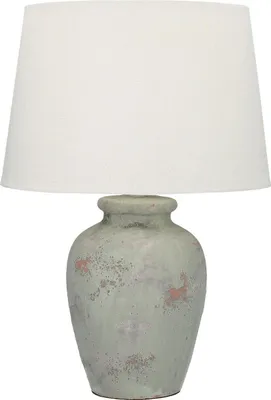 Zdjęcie produktu dla Lampa stołowa Boltze Luton (kolor szary/biały, wysokość 45 cm, wykonana z ceramiki) 1005876