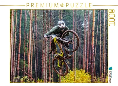 Produktbild von CALVENDO Puzzle Mountainbiking | 1000 Teile Lege-Größe 64x48cm Foto-Puzzle für glückliche Stunden
