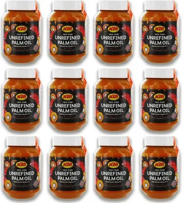 Produktbild von 12er-Pack KTC Palmöl (12x 500ml) | 100% unraffiniertes Palm Öl | Palm Oil