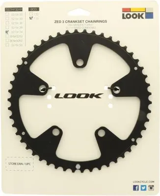 Image de Pignon LOOK ZED3 50 dents, entraxe 110 mm - 11 vitesses, pignon extérieur en aluminium...