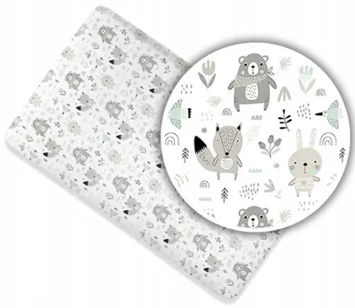 Produktbild von Spannbettlaken 80x180 cm für Kinderbett – 100% Baumwolle