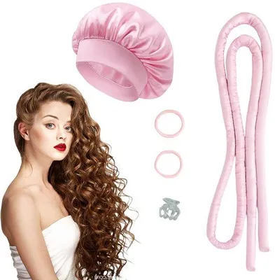 Produktbild von Unyqoos® Set aus 5 hitzefreien Lockenwicklern – weiche, definierte Locken ohne Hitzeschaden, für mittellanges bis langes Haar, ideal für die Nacht