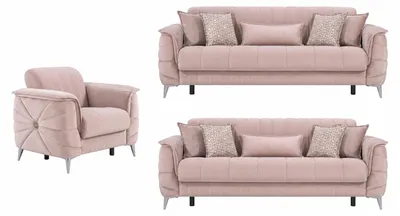 Produktbild von Sofa Set Osorno, Beige Stellvariante 3+3+1