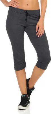 Produktbild von Damen Jogginhose 3/4 Sport-Hose Baumwolle;  Grafit S