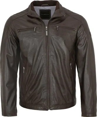 Produktbild von Bugatti - Herren Echtleder Lederjacke Lammnappa dunkelbraun