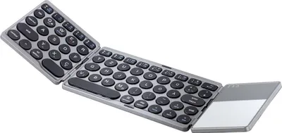 Zdjęcie produktu dla Renkforce RF-FWK-250, Bezprzewodowy, Bluetooth, QWERTZ, Czarny, Szary