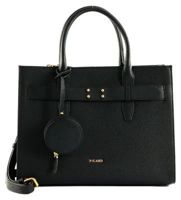 Produktbild von PICARD Leder Umhängetasche Chic Way Shopper Black schwarz