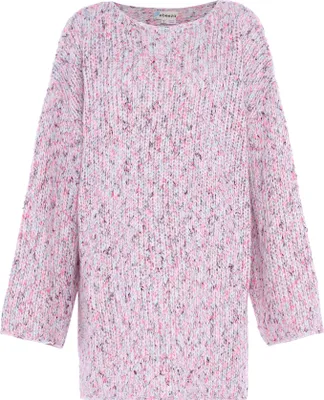 Image de Pull ebeeza pour femme - rose gris multicolore, XL/XXL