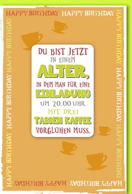 Produktbild von Geburtstag - Glückwunschkarte im Format 11,5 x 17 cm mit Umschlag