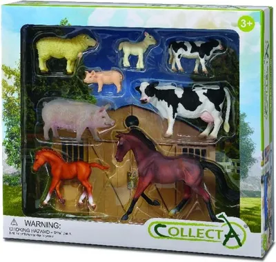 Image de Set de 8 figurines peintes à la main Farm Life 84181