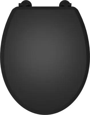 Produktbild von Allibert ACIERO WC-Sitz Holz 36 x 5,2 x 45,7 cm Schwarz Matt