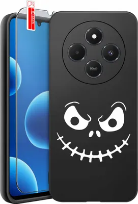 Image de ETUI do Xiaomi Redmi 14C CZASZKA SKUUT SZKIELET HALLOWEEN WZORY + SZKŁO