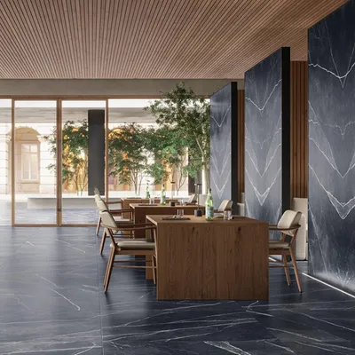 Produktbild von CASA39 Fliesen Marmoroptik Schwarz 120x120 cm Casalgrande Padana Marmora