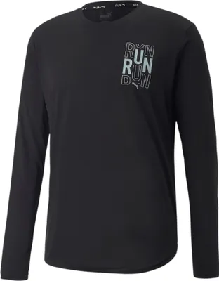 Produktbild von PUMA RUN langarm Laufshirt Herren puma black M