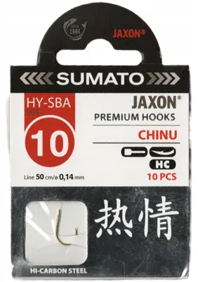 Obrázek produktu pro Haczyki wędkarskie z przyponem Chinu rozmiar 10