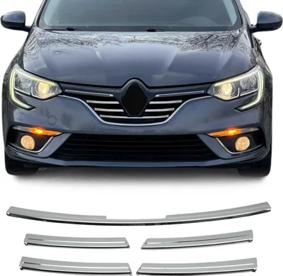 Image de Moulure de Grille de Calandre pour Renault Megane IV 2016-2020 Chromé 5Pcs